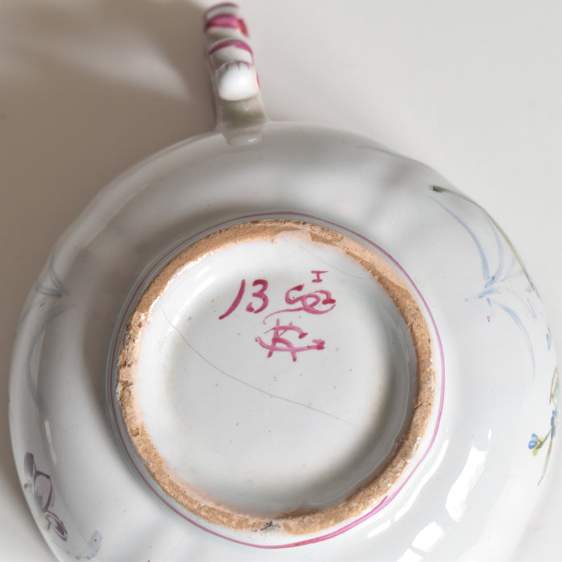 Antique cup & saucer St. Clément Émile Gallé Libellule C