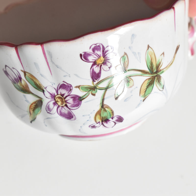 Antique cup & saucer St. Clément Émile Gallé Libellule C