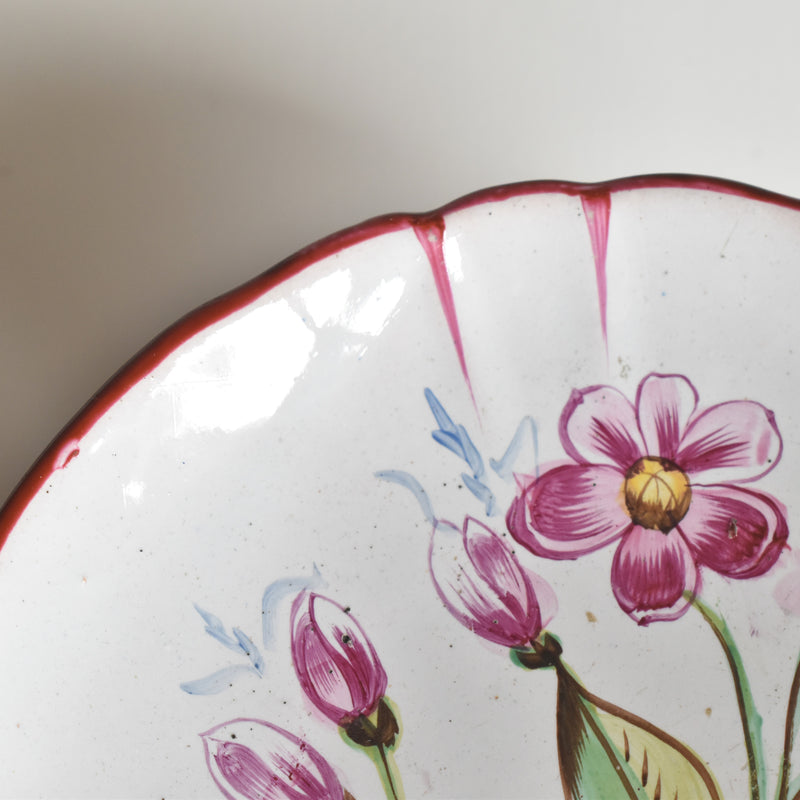 Antique Cup & Saucer St. Clement Emile Gallé Libellule (Dragonfly) D