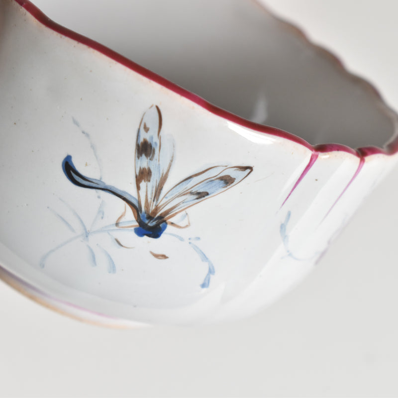 Antique Cup & Saucer St. Clement Emile Gallé Libellule (Dragonfly) D