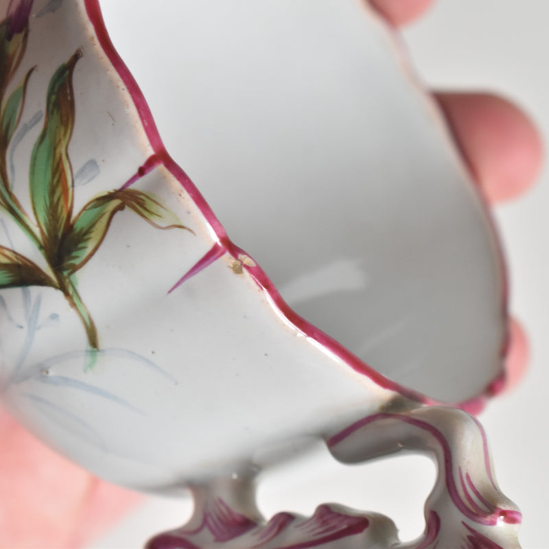 Antique Cup & Saucer St. Clement Emile Gallé Libellule (Dragonfly) D