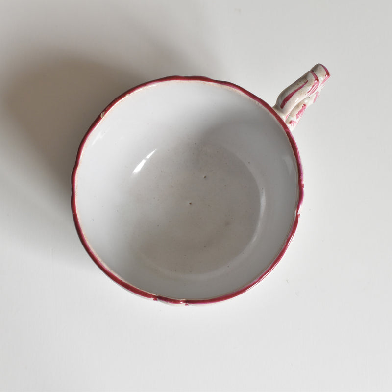 Antique cup & saucer St. Clément Emile Gallé Libellule E