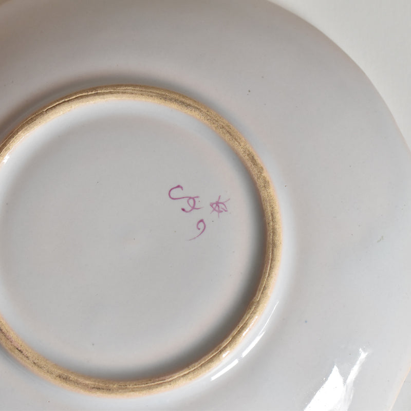 Antique Cup & Saucer St. Clement Emile Gallé Libellule F