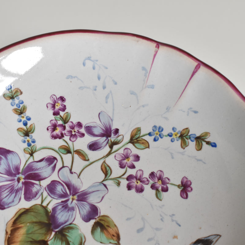 Antique Cup & Saucer St. Clement Emile Gallé Libellule F