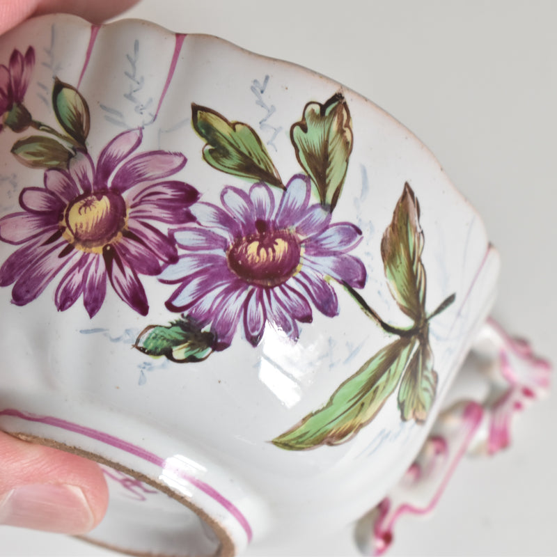 Antique Cup & Saucer St. Clement Emile Gallé Libellule F