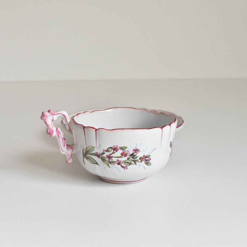 Antique Cup & Saucer St. Clement Emile Gallé Libellule F
