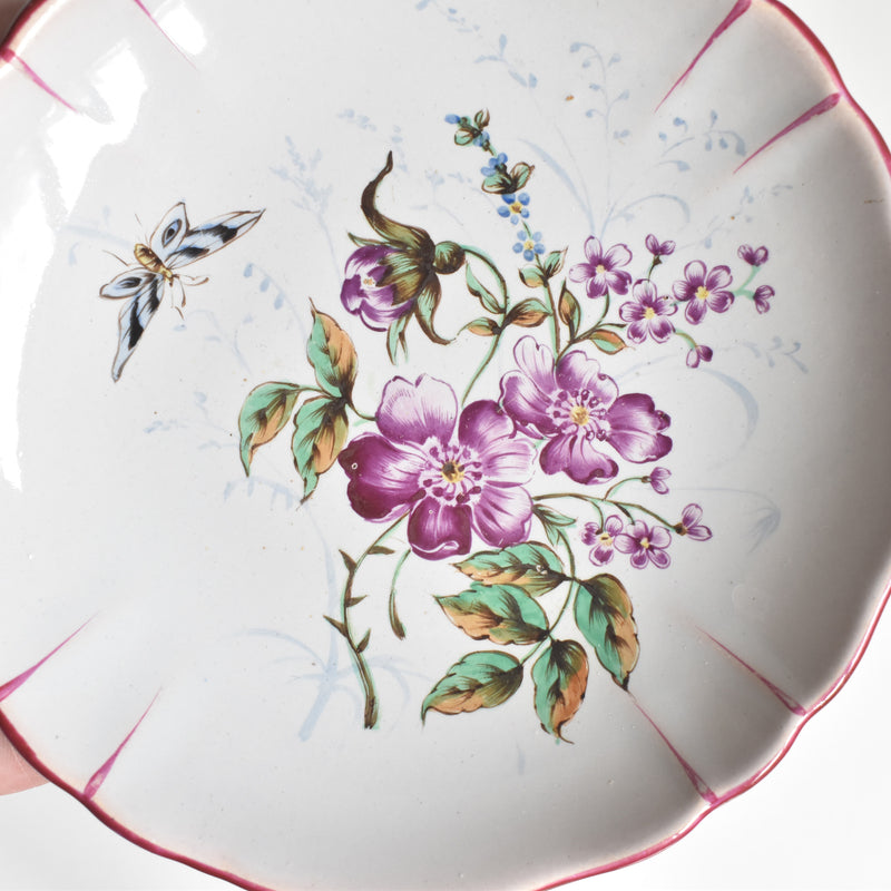 Antique saucer Saint-Clément Émile Gallé Libellule A