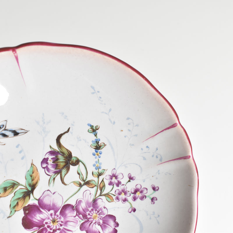 Antique saucer Saint-Clément Émile Gallé Libellule A
