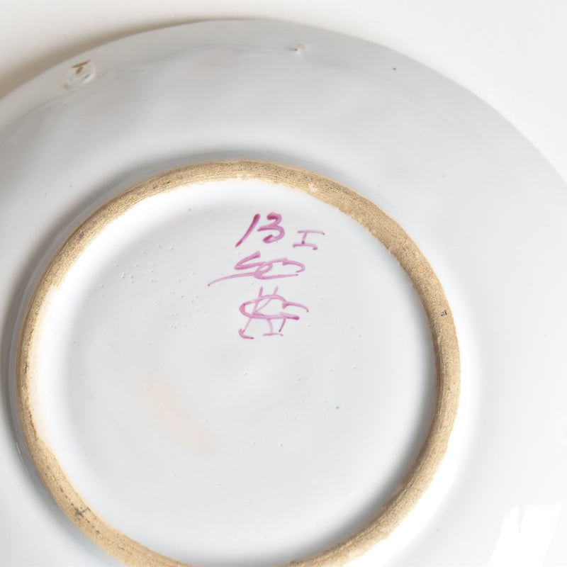 Antique Saucer Saint Clement Emile Gallé Libellule C