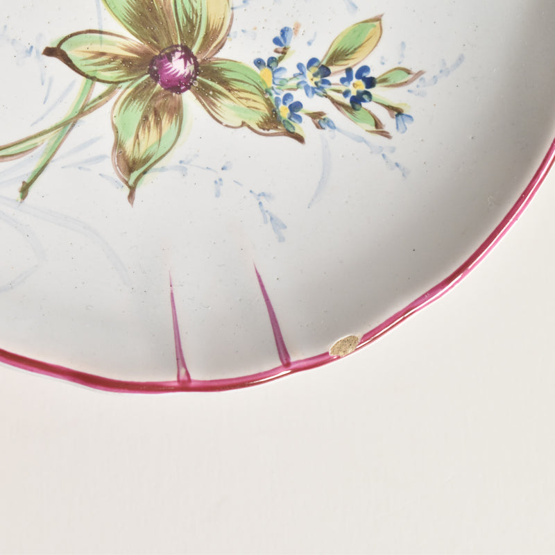 Antique Saucer Saint Clement Emile Gallé Libellule C