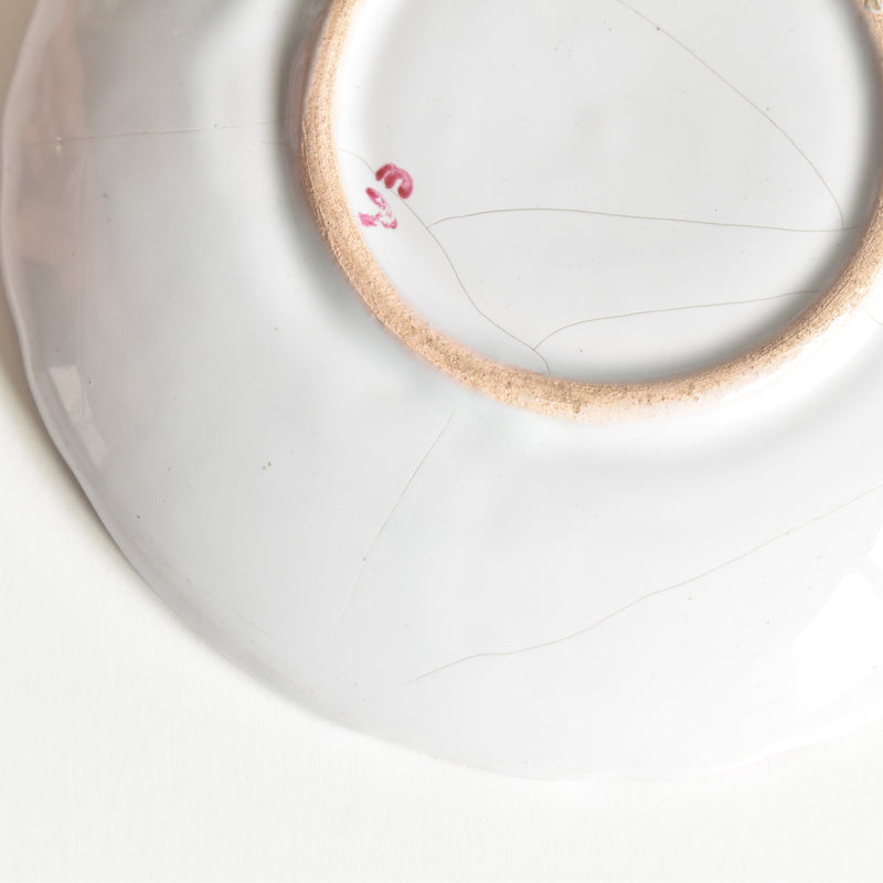Antique saucer, Saint-Clément, Emile Gallé Libellule (Dragonfly) D