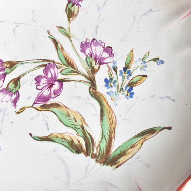 Antique saucer, Saint-Clément, Emile Gallé Libellule (Dragonfly) D