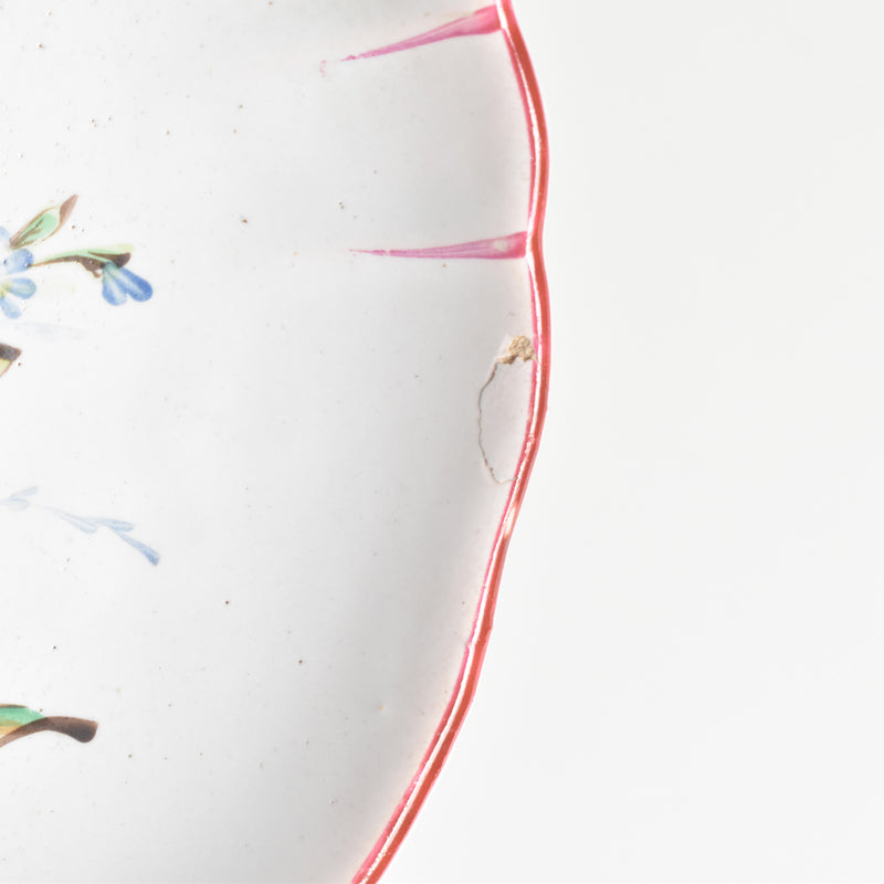 Antique saucer, Saint-Clément, Emile Gallé Libellule (Dragonfly) D