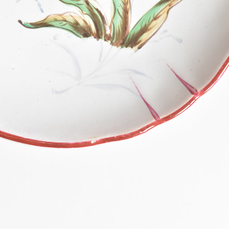 Antique saucer, Saint-Clément, Emile Gallé Libellule (Dragonfly) D
