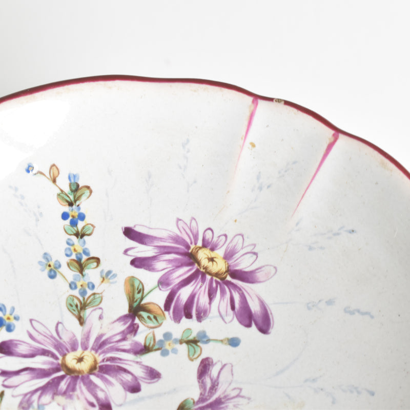Antique saucer St. Clement Emile Galle Libellule (Dragonfly) E