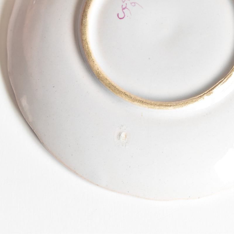 Antique saucer St. Clement Emile Galle Libellule (Dragonfly) E