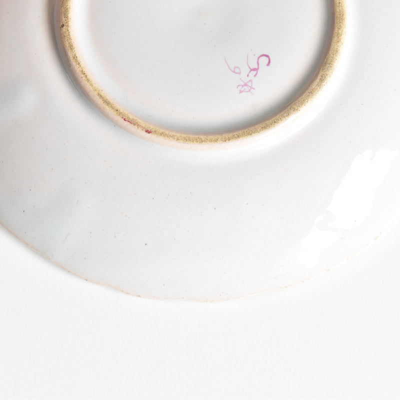 Antique saucer St. Clement Emile Galle Libellule (Dragonfly) E