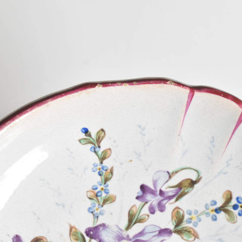 Antique Saucer Saint-Clément Émile Gallé Libellule (Dragonfly) F