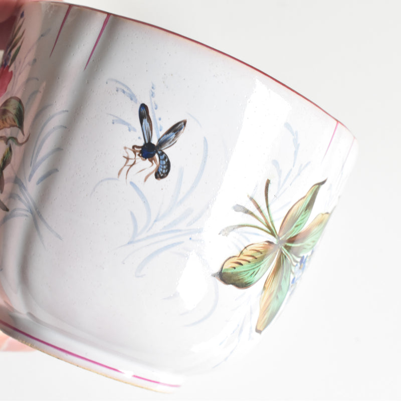 Antique Sugar Pot, Saint Clement, Emile Gallé, Libellule