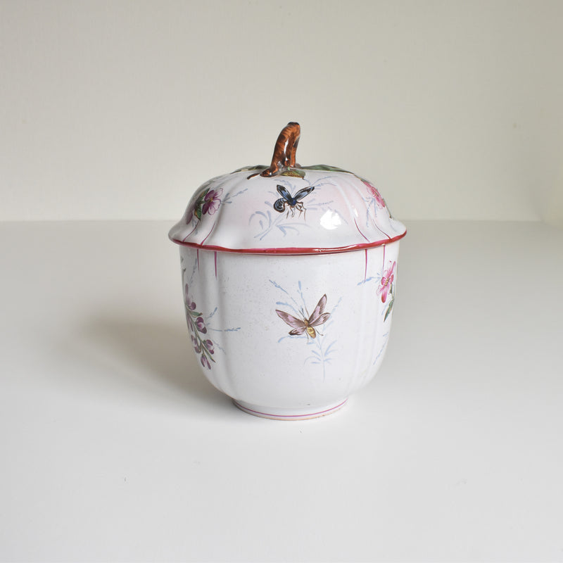 Antique Sugar Pot, Saint Clement, Emile Gallé, Libellule