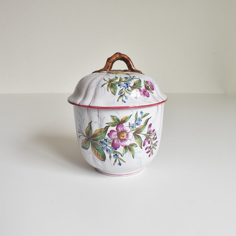 Antique Sugar Pot, Saint Clement, Emile Gallé, Libellule