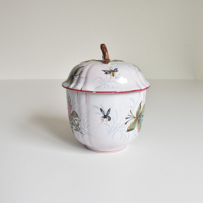 Antique Sugar Pot, Saint Clement, Emile Gallé, Libellule