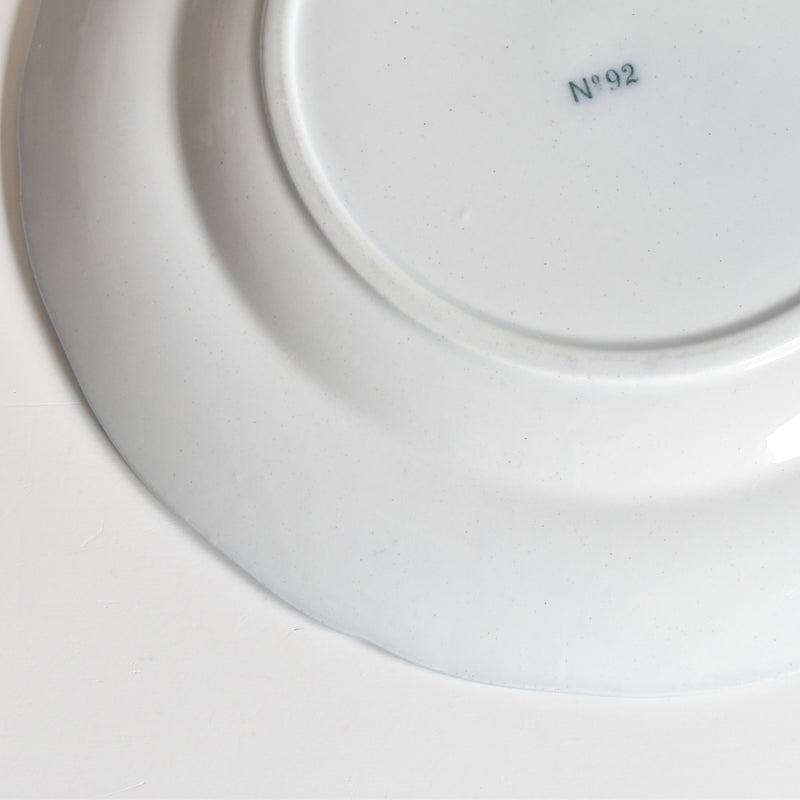 Antique Dessert Plate, English Kiln, N92 A