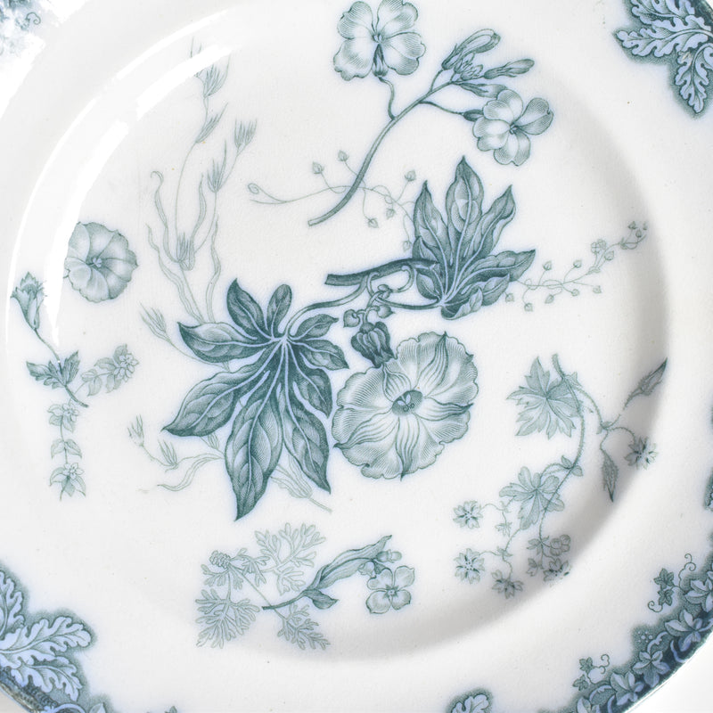 アンティークデザートプレート イギリス窯 N92 E