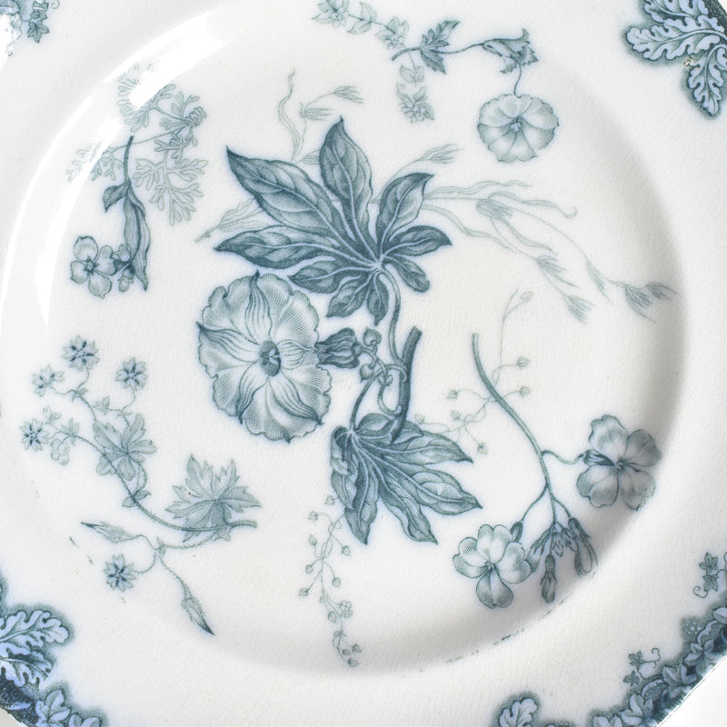 アンティークデザートプレート イギリス窯 N92 F