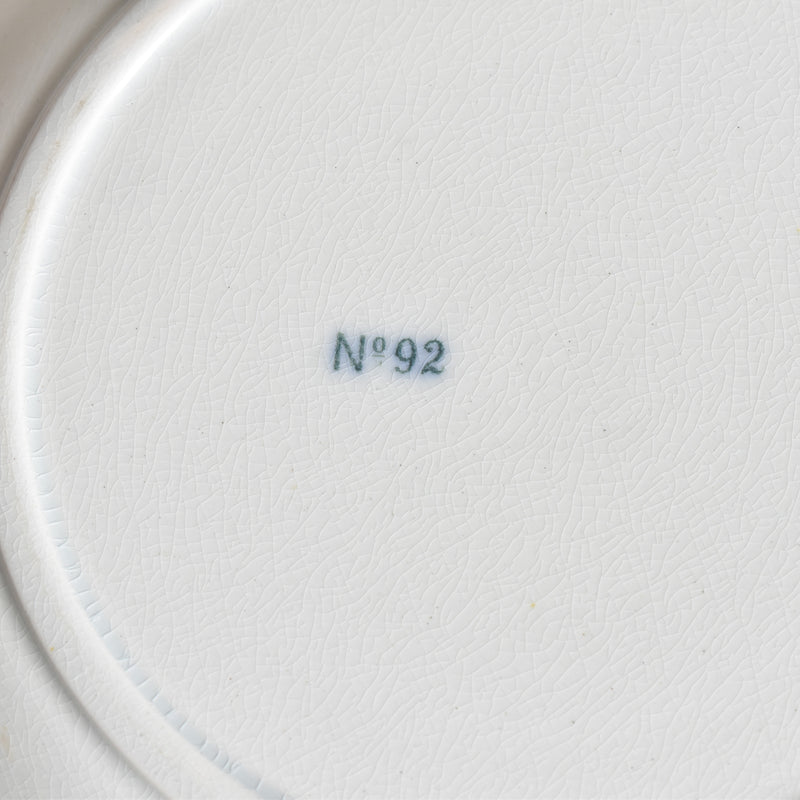 Antique Dessert Plate, English Kiln, N92 H