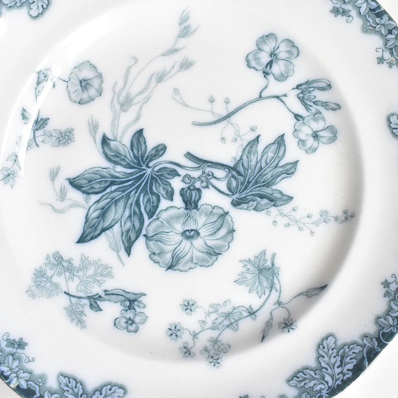 Antique Dessert Plate, English Kiln, N92 H