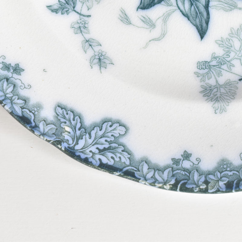 Antique Dessert Plate, English Kiln, N92 H