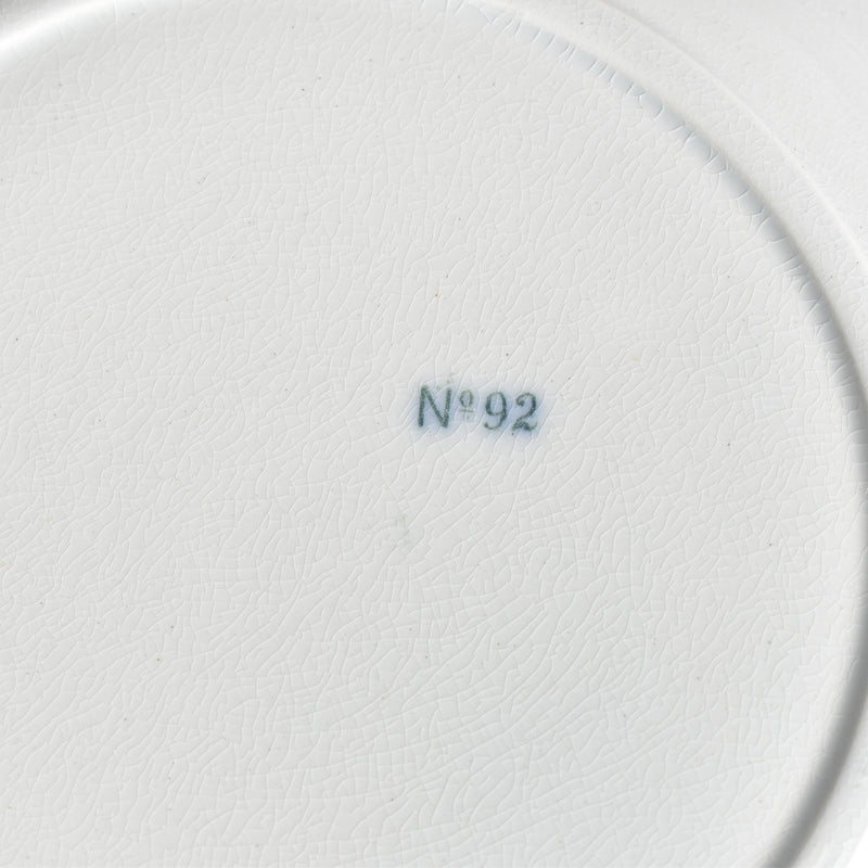 Antique Dessert Plate, English Kiln, N92 K