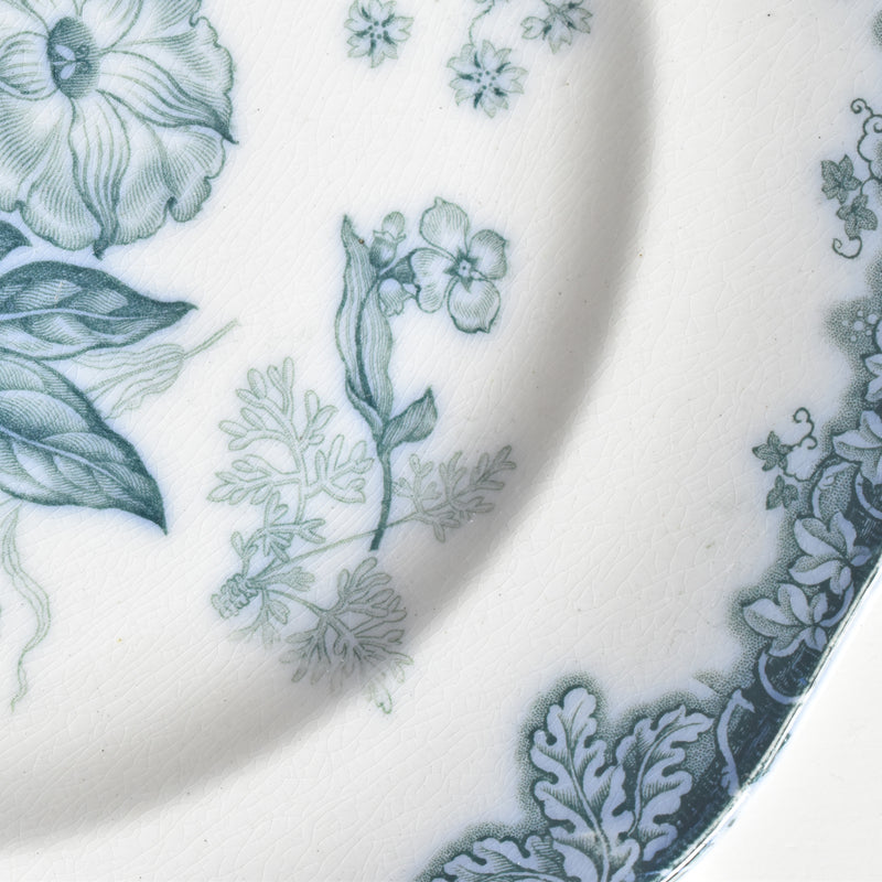 Antique Dessert Plate, English Kiln, N92 K