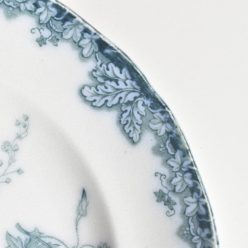 Antique Dessert Plate, English Kiln, N92 K