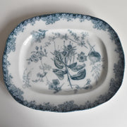 アンティーク 長方形大皿イギリス窯 N92 39.5cm