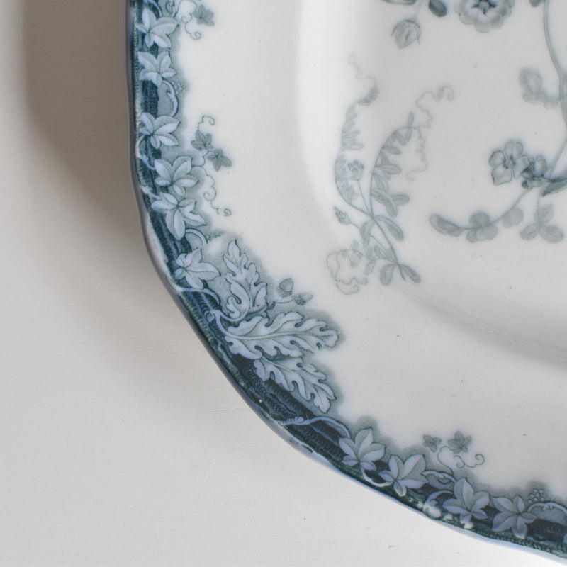 アンティーク 長方形大皿イギリス窯 N92 39.5cm