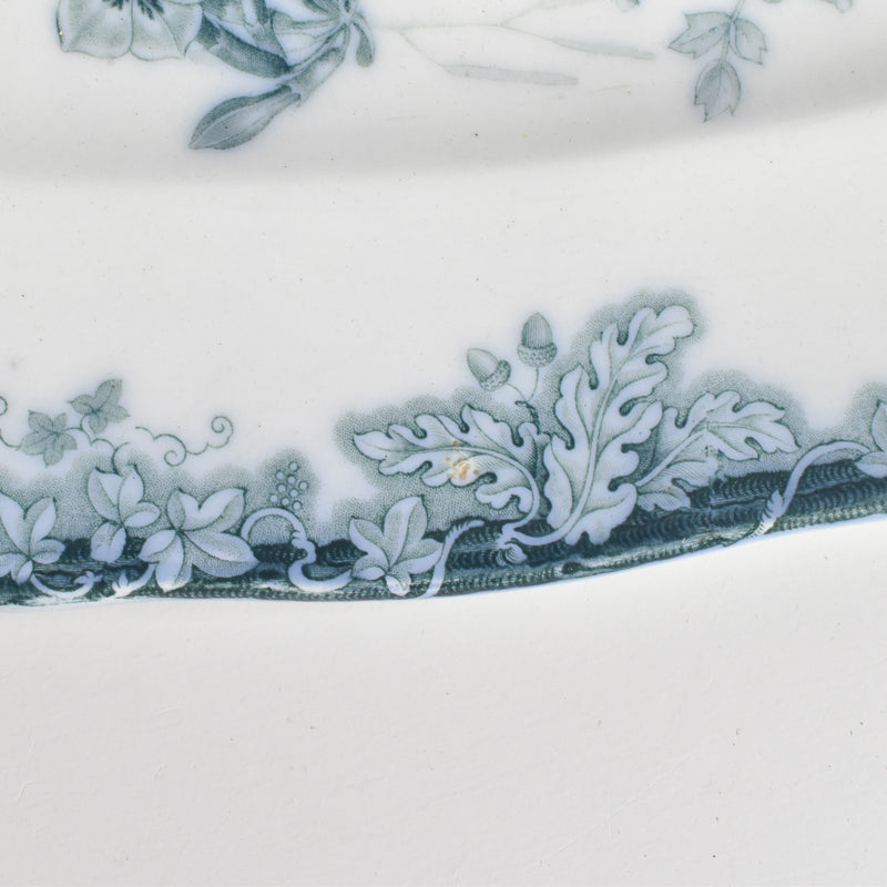 アンティーク 長方形大皿イギリス窯 N92 39.5cm