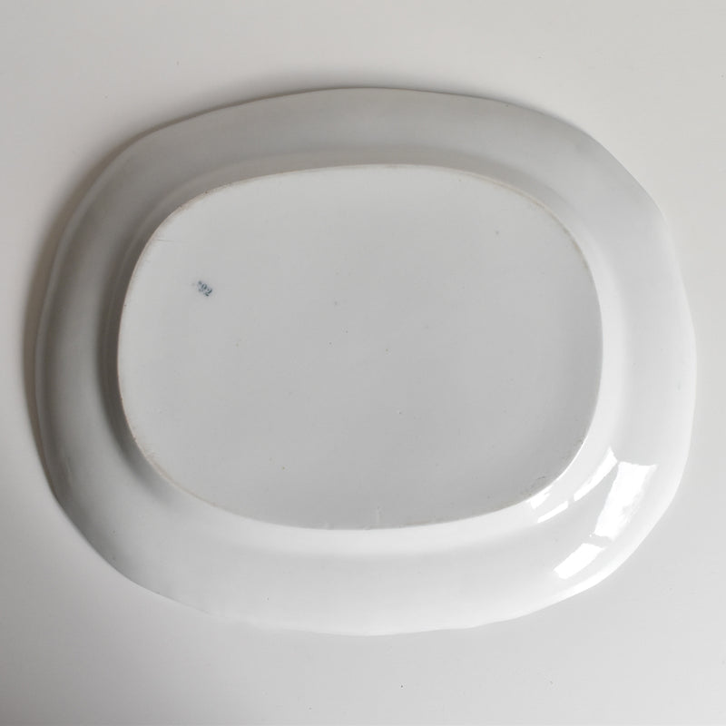 アンティーク 長方形大皿イギリス窯 N92 39.5cm