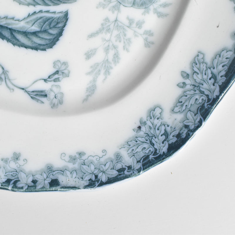 アンティーク 長方形大皿イギリス窯 N92 39.5cm