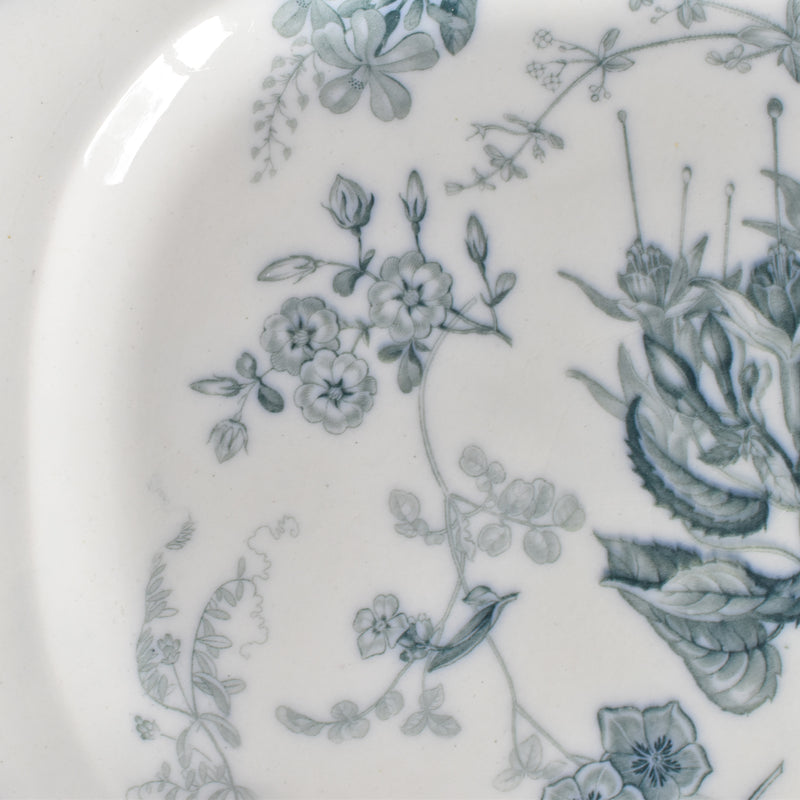 アンティーク 長方形大皿と水切りプレート イギリス窯 N92 39.5cm