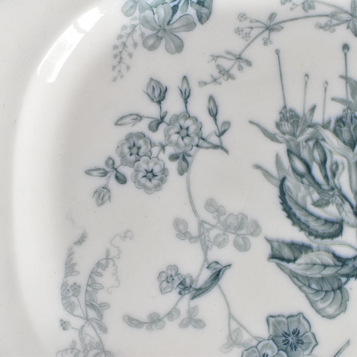 アンティーク 長方形大皿と水切りプレート イギリス窯 N92 39.5cm