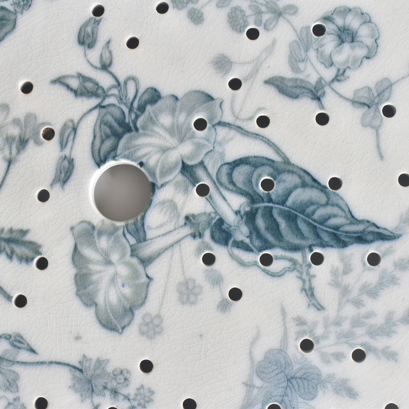 アンティーク 長方形大皿と水切りプレート イギリス窯 N92 39.5cm