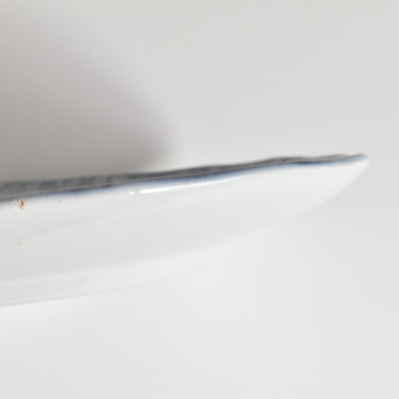 アンティーク 長方形大皿と水切りプレート イギリス窯 N92 39.5cm