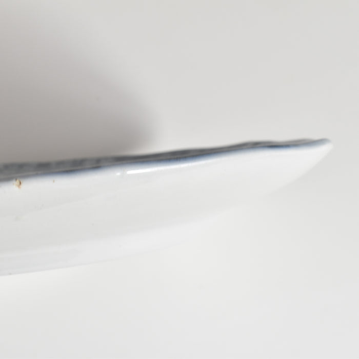 アンティーク 長方形大皿と水切りプレート イギリス窯 N92 39.5cm