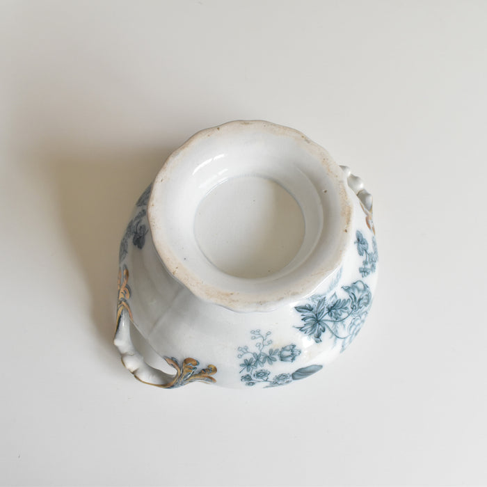 アンティークソーシエール＆レードル イギリス窯 N92