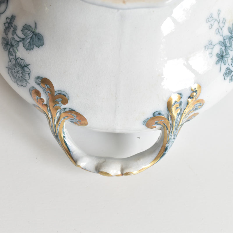 Antique Saucière & Ladle UK kiln N92