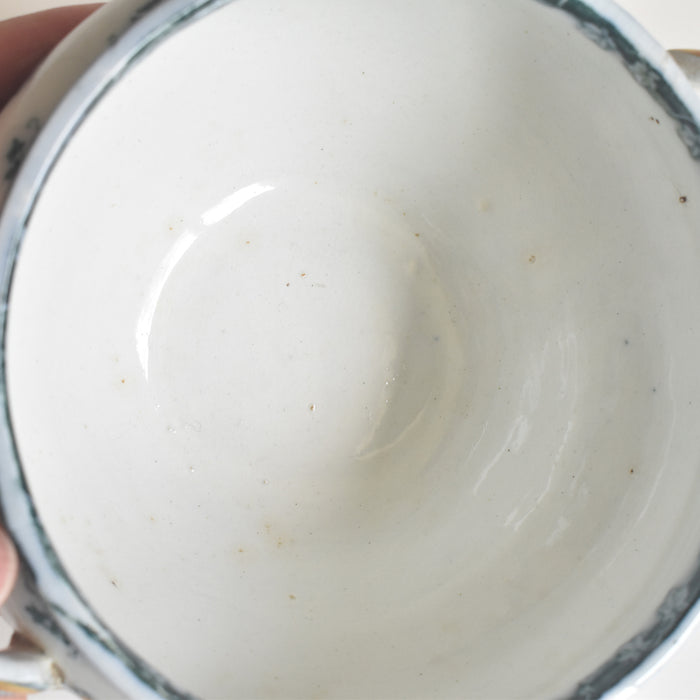 アンティークソーシエール＆レードル イギリス窯 N92