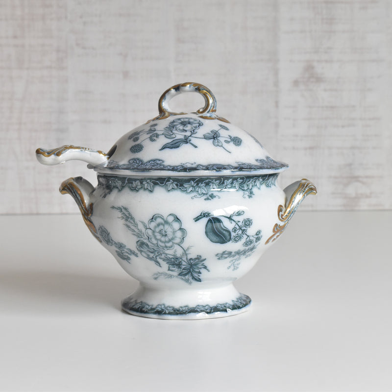 Antique Saucière & Ladle UK kiln N92