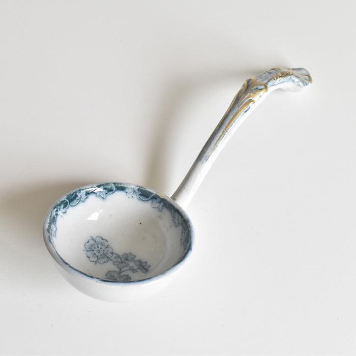 アンティークソーシエール＆レードル イギリス窯 N92